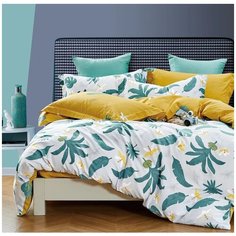 Постельное белье Розовые сны, евро размер, сатин, с наволочками 50х70, СК-464- евро-50