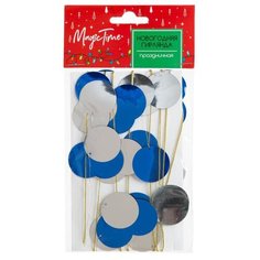 Гирлянда Феникс Present Кружочки, 200х3 см, сине-серебряный