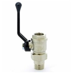 BUGATTI Кран шаровый BUGATTI NEW JERSEY 3/4" ВН американка ручка