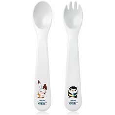 Ложка+вилка в дорожном футляре с 12 мес. Авент Philips Avent