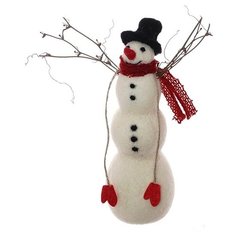 Фигурка декоративная Снеговик, 718600, 18*8*23 см. РЕМЕКО