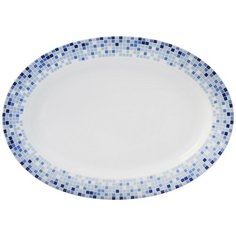 Блюдо овальное Opal (декор Мозаика) Размер: 36 см Thun1794