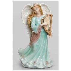 Музыкальная статуэтка Ангел с арфой Размер: 12*9,5*20 см Pavone