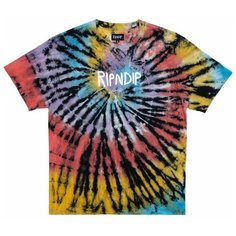 Футболка Ripndip Rubber Logo Sunburst Spiral Tie Dye