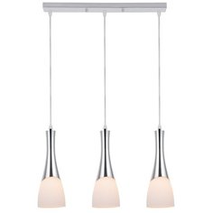 Светильник ESCADA 10167/3S, E27, 180 Вт, кол-во ламп: 3 шт., цвет арматуры: хром, цвет плафона: белый