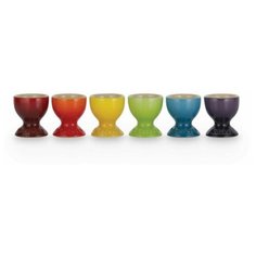 Le Creuset Набор подставок для яиц 6 предметов радуга Rainbow Le Creuset