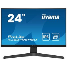 Монитор Iiyama 23.8" ProLite XUB2493HS- B4 черный IPS LED 16:9 HD MI M/M матовая HAS Pivot 250cd 178гр/178гр 1920x10