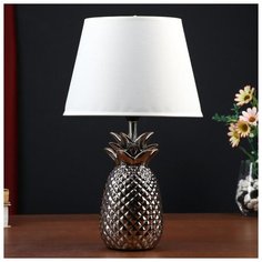 Лампа настольная Risalux "Ананас", Е14, 40 Вт, серебро, 22*22*36 см