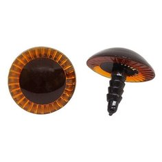 Глаза для игрушек Д-22мм пластик. (коричневый) 100 шт АЙРИС пресс