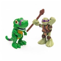 Фигурка коллекционная Черепашки Ниндзя Дино и Дона с Тирексом, 96124 Playmates Toys