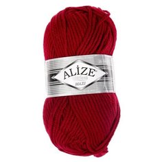Пряжа ALIZE "Superlana Maxi", 100 м*100 г, 390 темно- красная, 1 шт