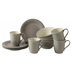Villeroy & Boch Набор посуды для завтрака, 12 предметов, Color Loop Stone Vivo Villeroy & Boch