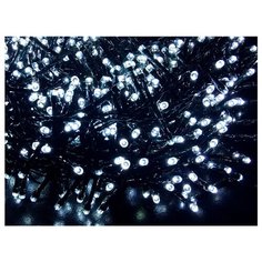 Гирлянда Winter Glade светодиодная CC370, 740 см, 370 ламп, холодный белый/зеленый провод