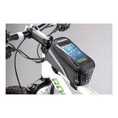 Сумка для велосипеда Mingda сумка на раму l19,5хh9хw8,5 с отделением для смартфона, окошко 4,8", крепление на липучках, материал 420d влагостойкий TBS