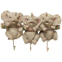 Вешалка настенная Elephants Размер: 30*21*11 см Kare