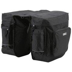 Сумка на багажник двухсекционная, объём 30л, световозвращающая прошивка TBS