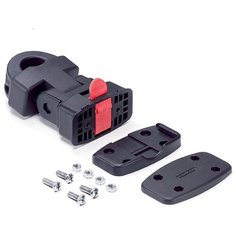 Кронштейн SW- QRE2 для корзины на вертикальный подседельный/рулевой штырь 25-32мм, быстросъёмное крепление, регулировка угла, пластик PA6, макс. нагрузка 5 кг Sunnywheel