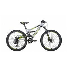Подростковый горный (MTB) велосипед Format 6612 (2021) серебристый/зеленый (требует финальной сборки)