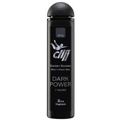 Гель для душа и шампунь Cliff Dark power, 300 мл