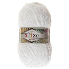 Пряжа ALIZE "Softy Plus", 100% микрополиэстер, 120 м*100 г, 55 белая