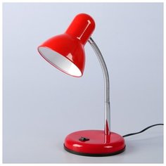 Лампа настольная Уютель 1*60 W, E27, красная, 14*14*33 см (UT-703В)