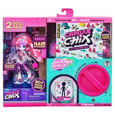 Игровой набор Moose Capsule Chix Shimmer Surge 2 куклы, 12 см, 59209