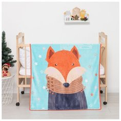 Плед Крошка Я "Лис", 100*140 см, велсофт