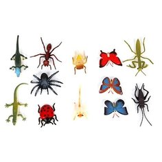 Набор животных Играем вместе Рептилии и насекомые, в пакете (12 штук) 5 см (9701/12А)