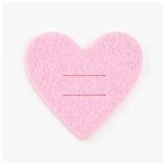 Конверт для столовых приборов "Love" розовый, 5,4 х 5 см, 100% п/э, фетр Доляна
