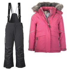 Комплект с полукомбинезоном Kuoma Saima/Kinos размер 128, pink