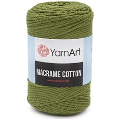 Пряжа YarnArt Macrame Cotton 250гр 225м (80% хлопок, 20% полиэстер) (787 травяной), 4 мотка