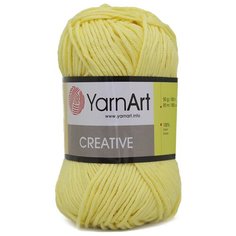 Пряжа YarnArt Creative 50гр 85м (100% хлопок) (224 светло-желтый), 5 мотков