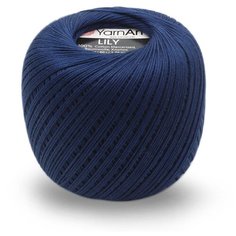 Пряжа YarnArt LILY 50гр 225м (100% хлопок) (0066 синий) 8 шт