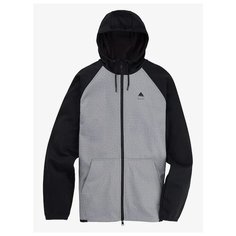 Толстовка BURTON Crown Weatherproof Full-Zip Fleece размер M gray heather / true black