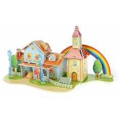 Пазл Zilipoo 3D Радужный дом (589-K), 39 дет.
