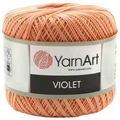 Пряжа YarnArt Violet 50гр 282м (100% мерсеризованный хлопок) (6322 коралл), 6 мотков