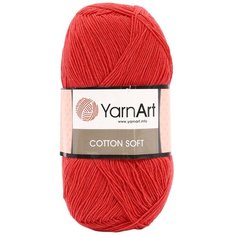 Пряжа YarnArt Cotton soft 100гр. 600м. (55%хлопок+45%акрил)ТУ (26 коралл)