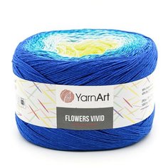 Пряжа YarnArt Flowers Vivid 250гр 1000м (55% хлопок, 45% полиакрил) (510 секционный) 2 шт