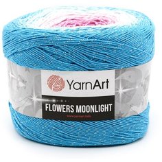Пряжа YarnArt Flowers Moonlight 260гр 1000м (53% хлопок, 43% полиакрил, 4% металлик) (3294 секционный) 2 шт