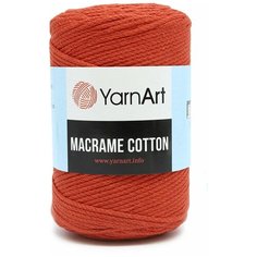Пряжа YarnArt Macrame Cotton 250гр 225м (80% хлопок, 20% полиэстер) (785 красный), 4 мотка