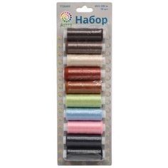 Набор ниток 40/2 200 м, Ассорти, 10 шт, Astra&Craft (2)