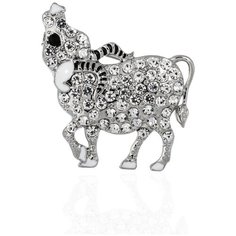 LIGHT NIGHT Брошь с кристаллами Бык в подарочной коробке 221070270