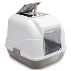 IMAC туалет-био для кошек, серо-бежевый, Easy Cat, 50х40х40 см