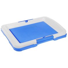 ZooOne туалет для собак под пеленку, синий 63х48х6 см