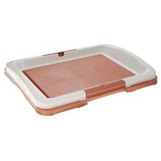 ZooOne туалет для собак под пеленку, коричневый 63х48х6 см