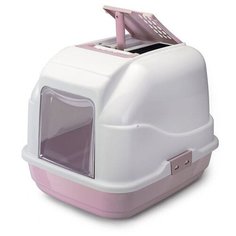 IMAC туалет-био для кошек, нежно-розовый, Easy Cat, 50х40х40 см