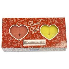 Набор ароматической шипучей соли для ванн Special Gift «Сердечки», микс, 320 г Spa by Lara