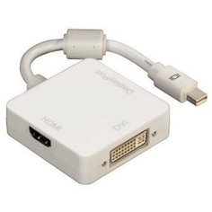 Адаптер видео Hama H-53245 HDMI fMini Displayport белый 00053245