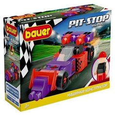 Конструктор «Гоночная машина. Pit Stop», цвет: фиолетовый, красный Бауэр