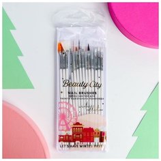Набор кистей для маникюра Christmas mood, 15 штук Beauty Fox